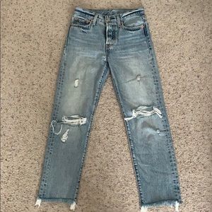 Levi’s acid wash jeans (size 24), high waisted